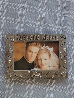 Hugs and Kisses Metal Photo Frame